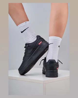 Nike x Supreme Air Force 1 Black — головне фото товару