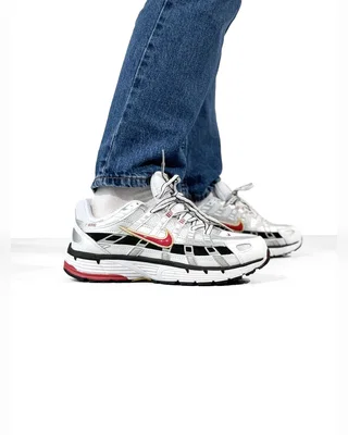 Nike P 6000 White Silver Red — головне фото товару