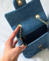 Chanel CC Mini Flap Bag in Denim/Gold Hardware 17 х 12 х 7 см — головне фото товару