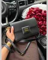 Miu Miu Shoulder Leather Bag Black 24.5 x 16.5 x 6 — головне фото товару