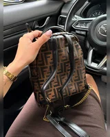 Fendi Mini Zucca FF Motif Backpack Brown [пильник, звичайна коробка] 23 x 21 x 10 — головне фото товару