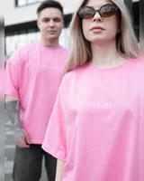 Sane Футболка рожева (why not) — головне фото товару