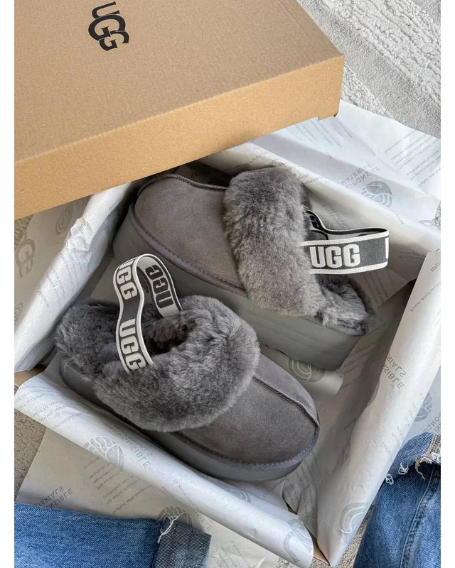UGG Funkette Slipper Platform Grey — головне фото товару