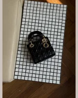Dior Mini Lady Dior Bag Black/Gold 17 х 15 х 6 см — головне фото товару