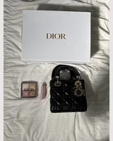 Dior Mini Lady Dior Bag Black/Gold 17 х 15 х 6 см — головне фото товару