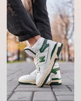 New Balance 650 Hight White Green Fur — головне фото товару