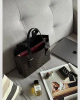 COACH Coach Mollie Tote Bag 25 In Signature Canvas Dark Brown/Black 24 х 20 х 9 COACH — головне фото товару