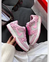 Nike DUNK LOW Pink Flowers — головне фото товару