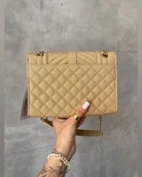 Saint Laurent Leather Envelope Chain Bag Beige 24 х 19 х 5 — головне фото товару