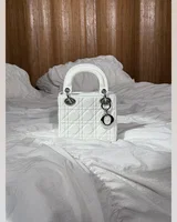 Dior Mini Lady Dior Bag White/Silver 16.5 х 14.5 х 5 см — головне фото товару