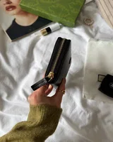 Gucci Animalier Zip Around Wallet Black/Gold — головне фото товару