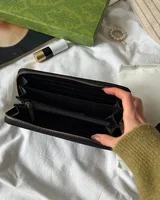 Gucci Animalier Zip Around Wallet Black/Gold — головне фото товару