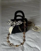 Dior Mini Lady Dior Bag Black/Gold 18 х 17 х 8 — головне фото товару