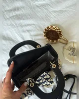 Dior Mini Lady Dior Bag Black/Gold 18 х 17 х 8 — головне фото товару