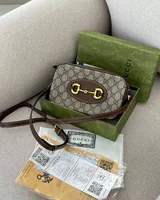 Gucci Horsebit 1955 Small Shoulder Bag Brown/Gold — головне фото товару