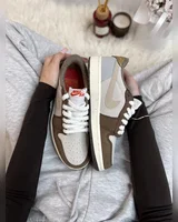 Nike 1 low brown white premium — головне фото товару
