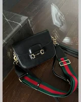 Gucci Horsebit 1955 Mini Bag Black Soft [бренд коробка] 20 х 15 х 5 — головне фото товару