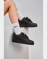 Nike Air Force 1 Classic Premium Black (Матова шкіра) — головне фото товару
