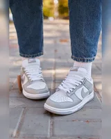 Nike SB Dunk Low White/Grey Textile — головне фото товару