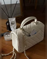 Chanel Mini Flap Bag White/Gold Hardware (БЕЖЕВА) — головне фото товару
