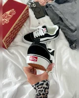 Vans Knu Skool Platform Black/White — головне фото товару