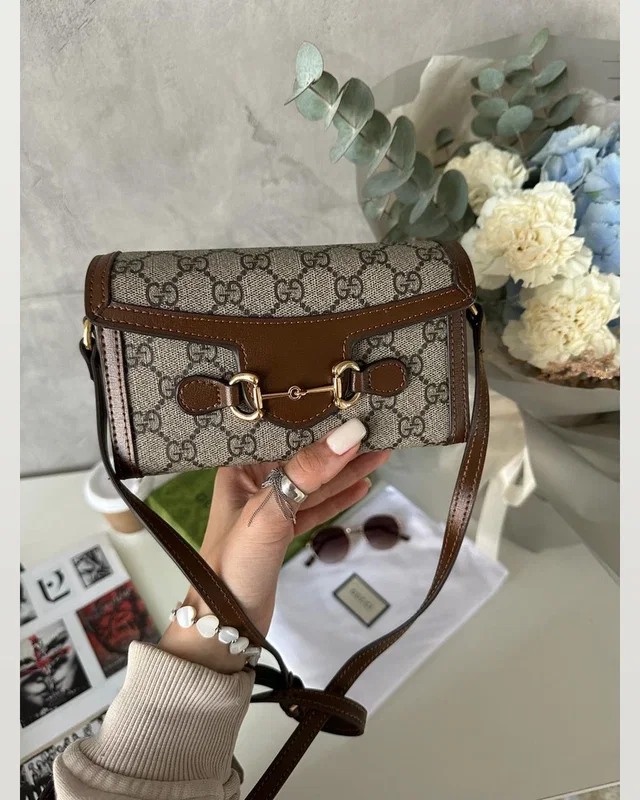 Gucci Horsebit 1955 Mini Bag Brown 18 х 11 х 4 — головне фото товару