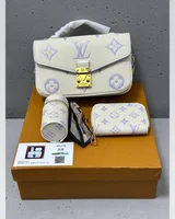 Louis Vuitton Pochette Metis East West Latte Bubble Tea With Wallet and Key Case 20,5 x 12 x 6 см — головне фото товару