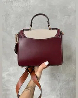 COACH Coach Hero Shoulder Bag in Brown/Textile [крафтова коробка] 22 х 16 х 10 COACH — головне фото товару