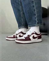 Nike 1 Retro Low White/Bordo — головне фото товару