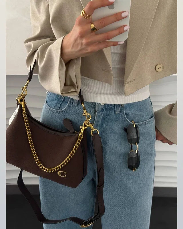 COACH Coach Juliet Shoulder Bag Brown Suede 24 х 13 х 8 COACH — головне фото товару