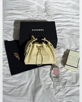 Chanel 25 Micro Handbag in Grained Calfskin in Yellow/Gold 22 х 15 х 10 см — головне фото товару