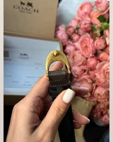 Coach Sculpted C Buckle Belt Brown/Gold 100 x 2.5 Інше — головне фото товару
