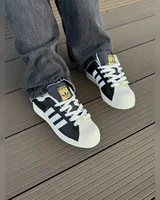 Adidas superstar black beige хутро — головне фото товару