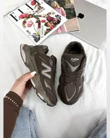 New Balance 9060 silver brown Термо — головне фото товару