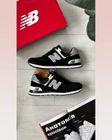 New Balance 574 Reflective Black/White — головне фото товару