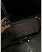 COACH Coach Morgan Shoulder Bag Brown/Black With Rivets COACH — головне фото товару