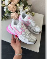Nike V2k Run Silver/Pink/White — головне фото товару