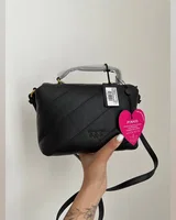 PINKO Baby Love Bag Puff Maxi Quilt Black/Gold 21 х 12 х 7 — головне фото товару