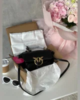 PINKO Baby Love Bag Puff Maxi Quilt Black/Gold 21 х 12 х 7 — головне фото товару
