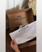 COACH Coach Mollie Tote Bag 25 In Signature Canvas Brown/Black 24 х 20 х 9 (інша всередині) COACH — головне фото товару