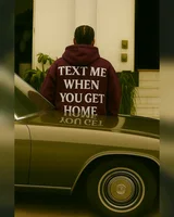 Sane Худі бардо принт text me — головне фото товару