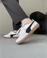Puma Palermo Leather White Grey Black Gum — головне фото товару