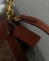 COACH Coach Tabby Shoulder Bag 26 With Signature Canvas Ginger/Beige/Gold[крафтова коробка] COACH — головне фото товару