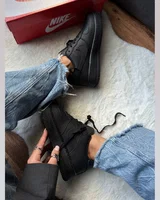 Nike Air Force 1 Low Black Premium — головне фото товару