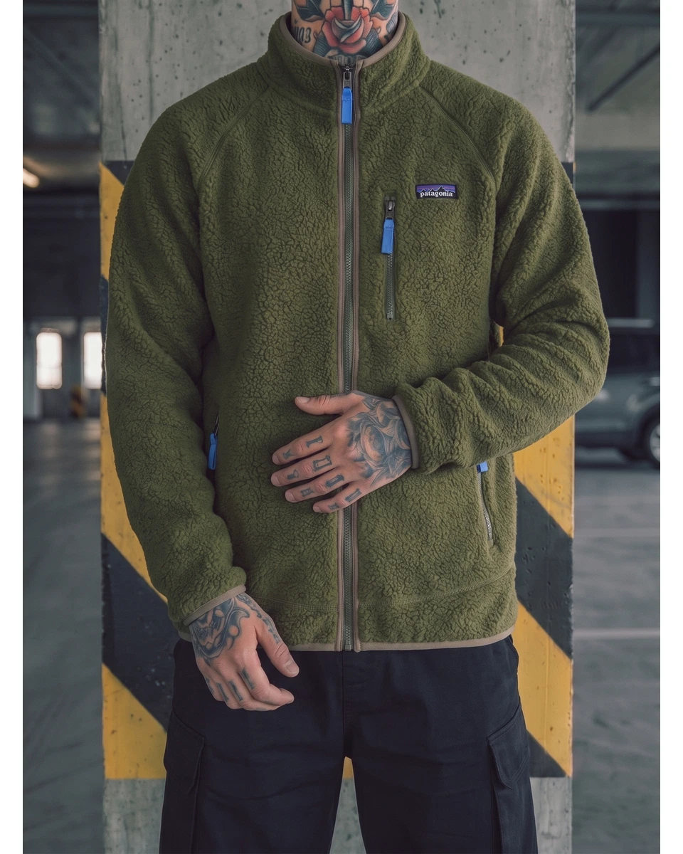 Patagonia Фліска Patagonia Retro Pile — Оливкова — головне фото товару