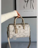 COACH Coach Rowan Satchel Bag In Sketch Signature Canvas Gold/Ivory 25 x 18 x 14 COACH — головне фото товару