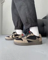 Nike Air Jordan 1 Low x Travis Scott Brown/Black — головне фото товару
