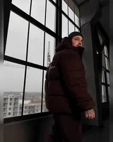 Sane Пуховик замша шоколад — головне фото товару