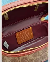 COACH Coach Trail Crossbody 17 With Pillow Quilting In Signature Canvas Brown [оригінальна магнітна брендована коробка] 16 х 8 х 8 COACH — головне фото товару