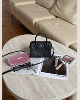 COACH Coach Rowan Satchel Bag In Signature Canvas Grey/Silver 17 x 12 x 10 COACH — головне фото товару